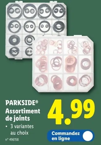 Offre: Assortiment de joints