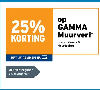 Promotie: GAMMA Muurverf