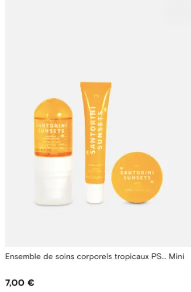 Offre: Ensemble de soins corporels tropicaux PS... M