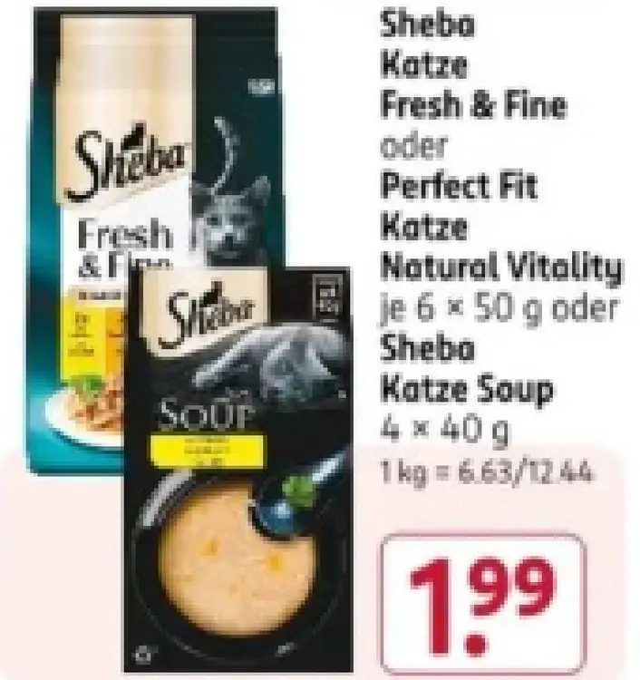 Aanbieding: Sheba Katze Fresh & Fine oder Perfect Fit Kat