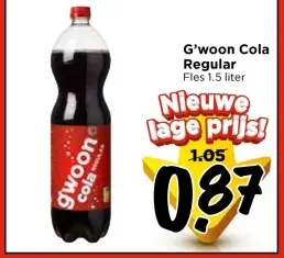 Aanbieding: G'woon Cola Regular