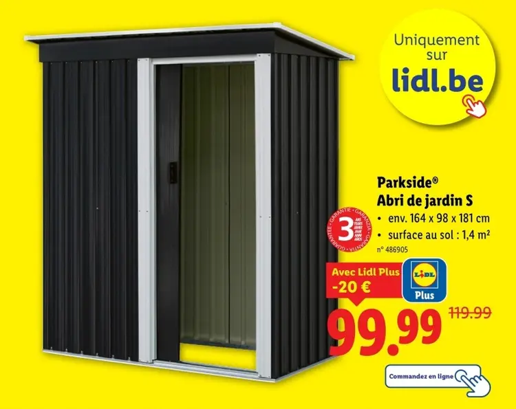 Offre: Abri de jardin S