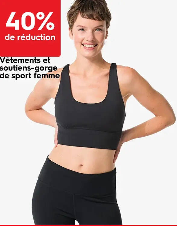 Offre: Vêtements et soutiens-gorge de sport femme