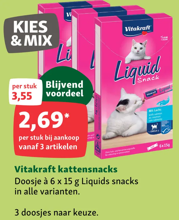 Aanbieding: Vitakraft kattensnacks