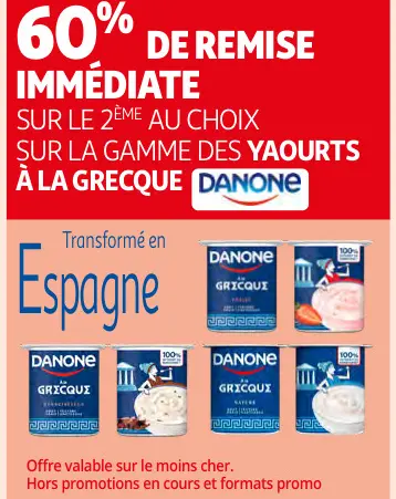 Offre: Yaourts à la grecque