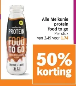 Aanbieding: Alle Melkunie protein food to go