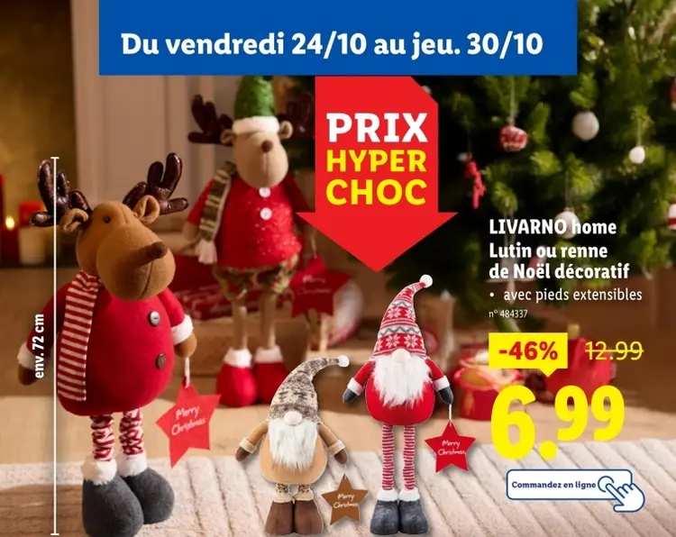 Offre: Lutin ou renne de Noël décoratif