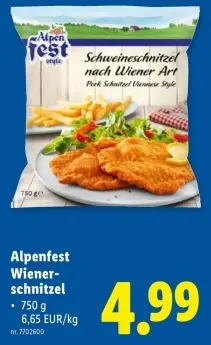Promotie: Alpenfest Wienerschnitzel