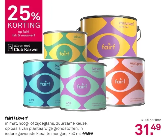 Aanbieding: fairf lakverf