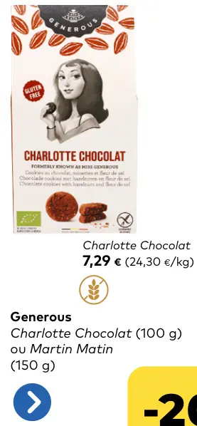 Offre: Generous Charlotte Chocolat