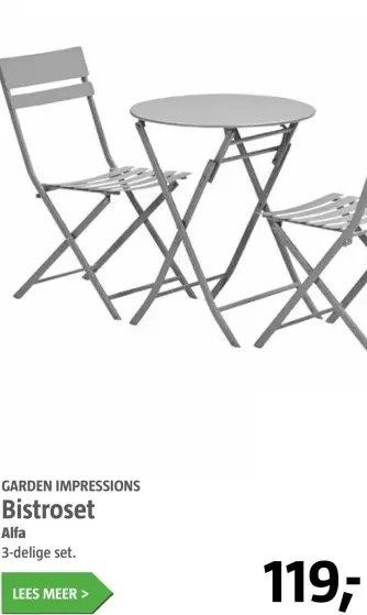 Aanbieding: Bistroset