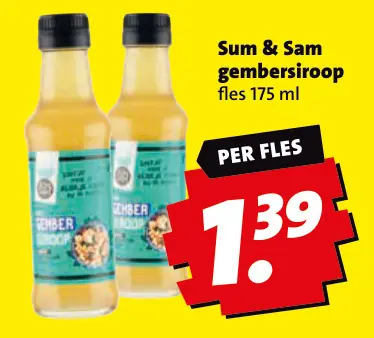 Aanbieding: gembersiroop