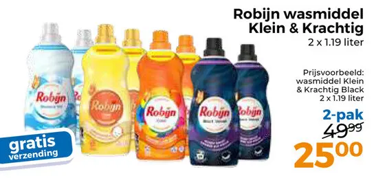 Aanbieding: wasmiddel Klein & Krachtig