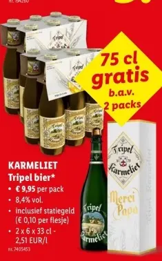 Promotie: Tripel bier