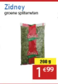 Aanbieding: Zidney groene sliterwten