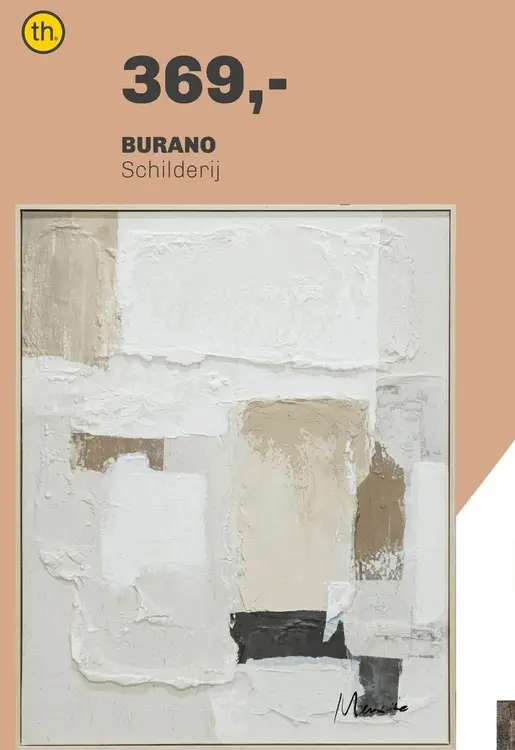 Aanbieding: BURANO Schilderij