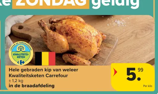 Promotie: Hele gebraden kip van weleer