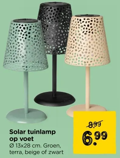Aanbieding: Solar tuinlamp op voet
