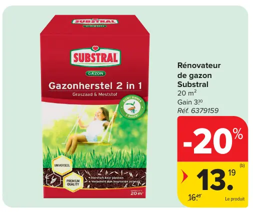 Offre: Rénovateur de gazon