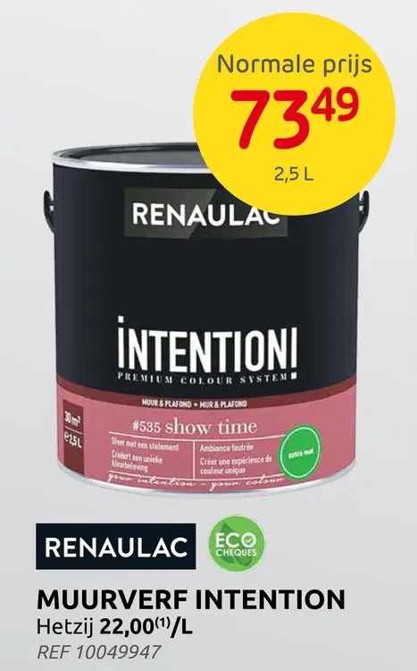 Promotie: Muurverf intention