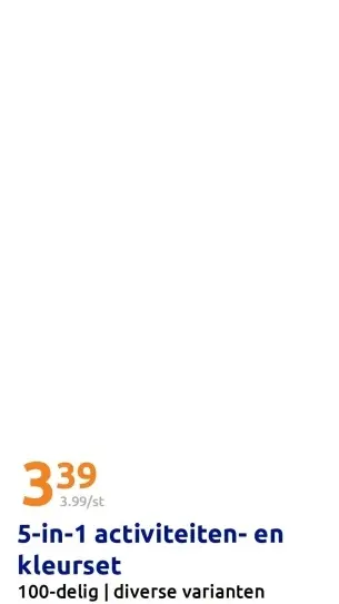 Aanbieding: 5-in-1 activiteiten- en kleurset