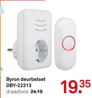 Aanbieding: Byron deurbelset DBY-22313