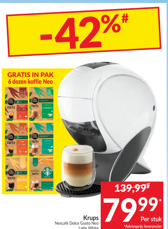 Promotie: Nescafé Dolce Gusto Neo Latte White
