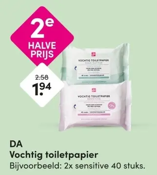 Aanbieding: Vochtig toiletpapier
