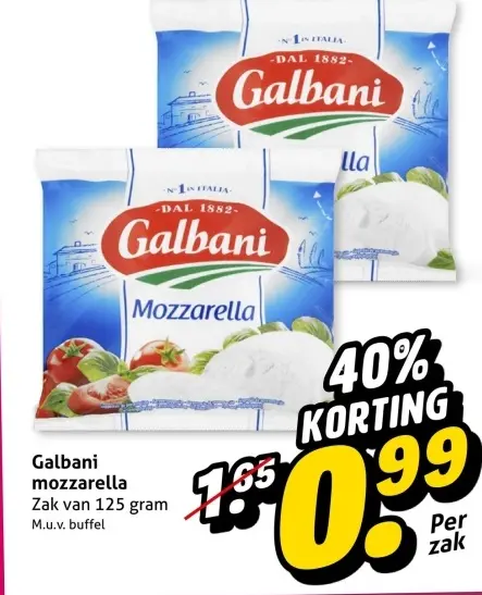 Aanbieding: mozzarella