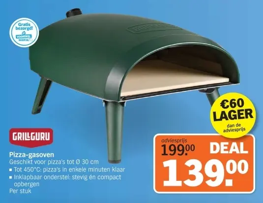 Aanbieding: Pizza-gasoven