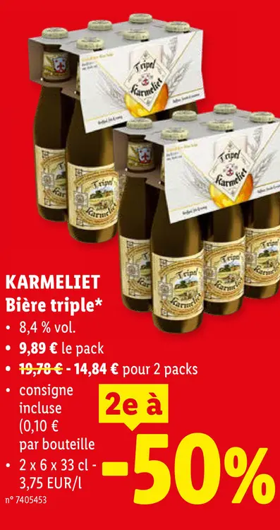 Offre: KARMELIET Bière triple