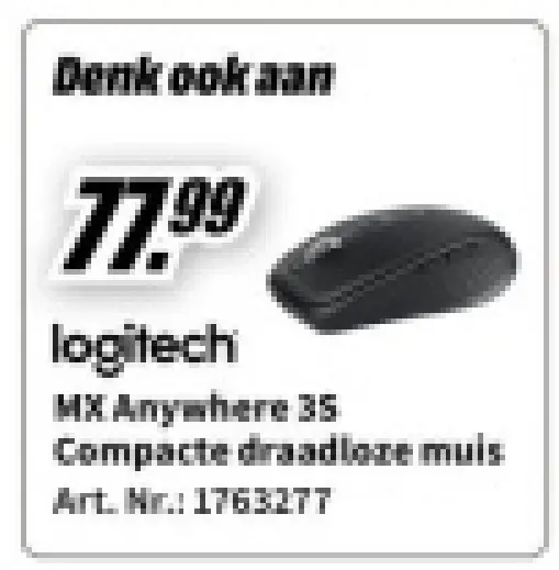 Aanbieding: MX Anywhere 3S Compacte draadloze muis