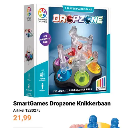 Aanbieding: SmartGames Dropzone Knikkerbaan