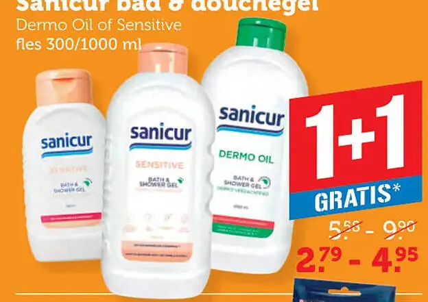 Aanbieding: Sanicur bad & douchegel