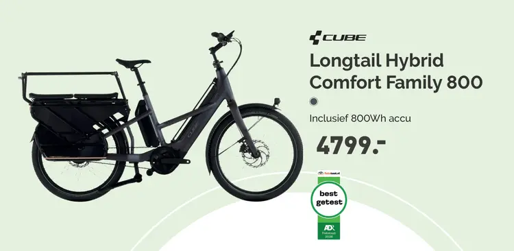 Aanbieding: Longtail Hybrid Comfort Family 800