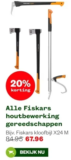 Aanbieding: Alle Fiskars houtbewerking gereedschappen