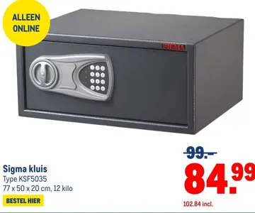 Aanbieding: Sigma kluis