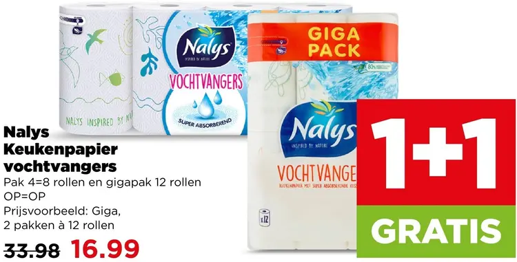 Aanbieding: Keukenpapier vochtvangers