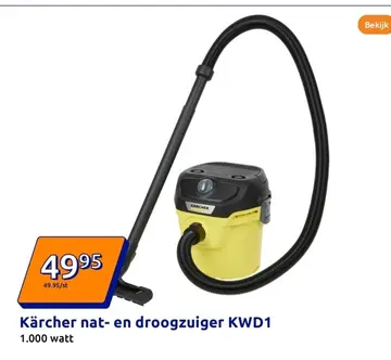 Aanbieding: Kärcher nat- en droogzuiger KWD1