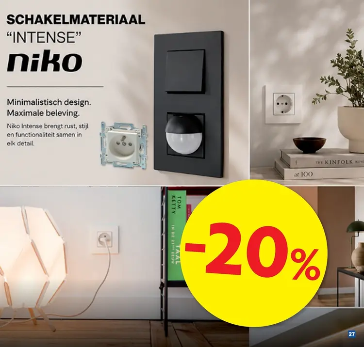 Promotie: Schakelmateriaal "intense"