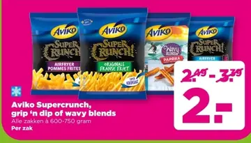 Aanbieding: Aviko Supercrunch, grip 'n dip of wavy blends