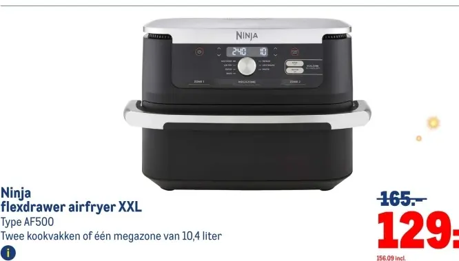 Aanbieding: flexdrawer airfryer XXL