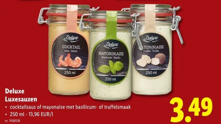 Aanbieding: Luxesauzen