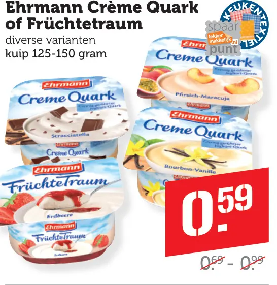 Aanbieding: Crème Quark of Früchtetraum