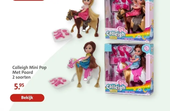 Aanbieding: Mini Pop Met Paard