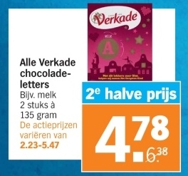 Aanbieding: AH Mini-chocoladeletters