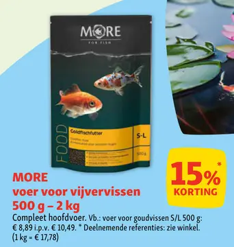 Aanbieding: voer voor vijvervissen