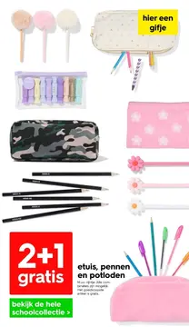 Aanbieding: etuis, pennen en potloden
