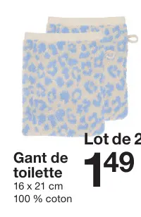 Offre: Gant de toilette