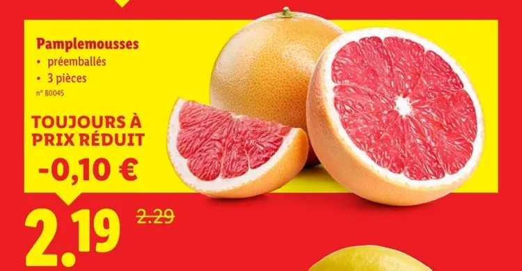 Offre: Pamplemousses